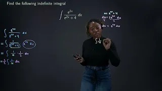 u-Substitution With a Quotient and Exponentials