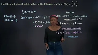 Finding an Antiderivative
