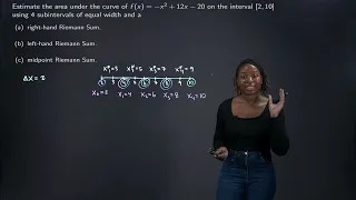 Estimating Area with Midpoint Riemann Sums