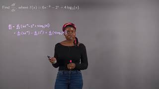 Finding a Derivative with Exponential Functions and Logarithms