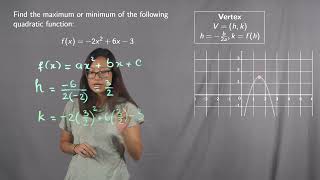 Absolute Maximum or Minimum of a Quadratic
