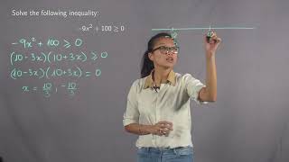 Solving an Inequality with a Quadratic Function