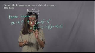 Simplifying a Rational Expression