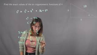 Evaluating All Six Trigonometric Functions