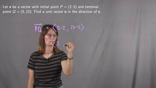 Finding a Unit Vector