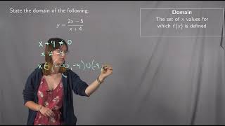 Domain of a Rational Function