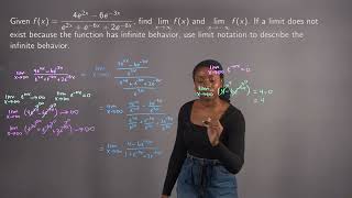 Limits at Infinity of a Fraction with Exponential Functions