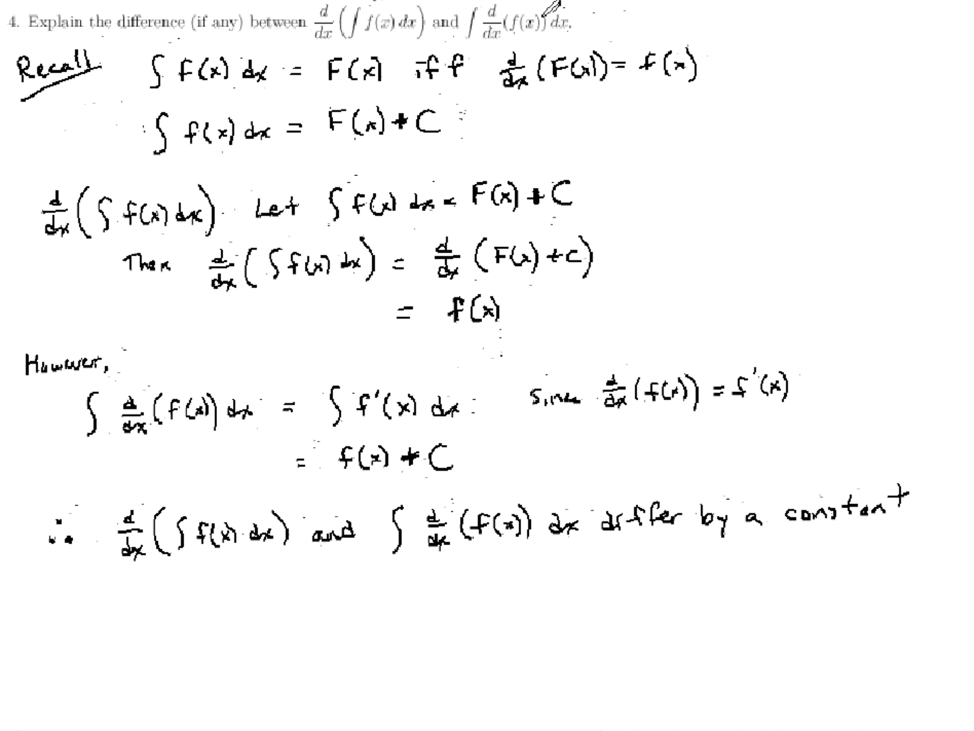 Antiderivatives: MATH 171 Problems 4-6