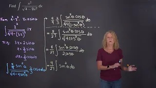 MATH 152: Trigonometric Substitution Exercise 4