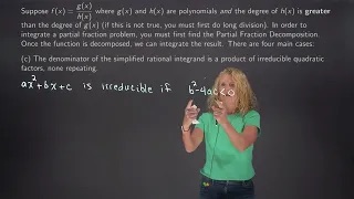 Cases for Partial Fraction Decomposition