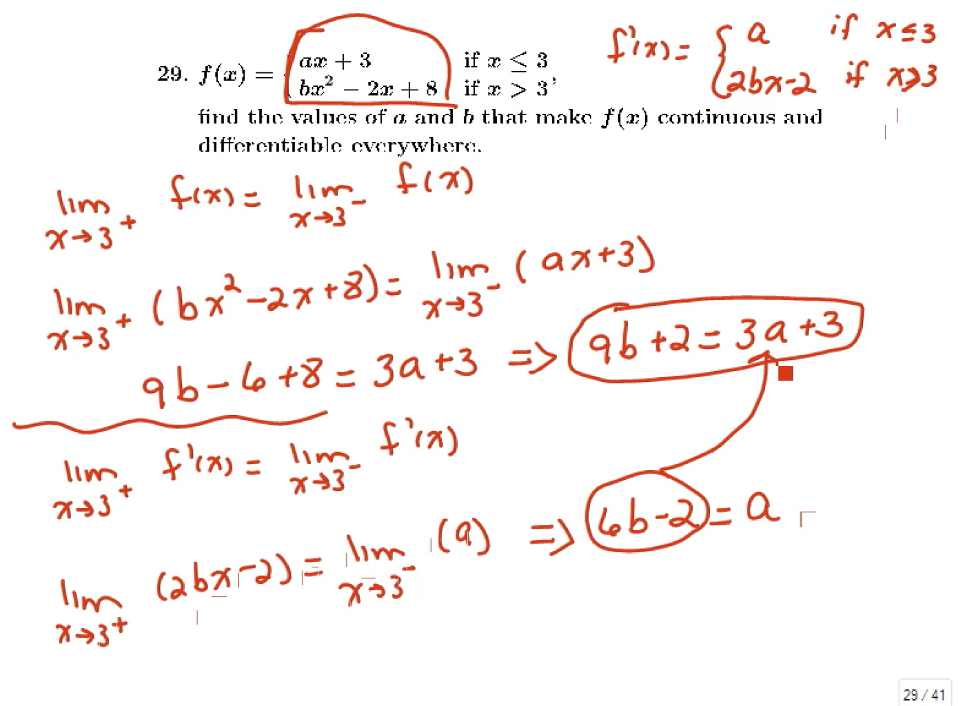 Review for the Common Exam: MATH 151 Exam 1 Review Problems 26-35