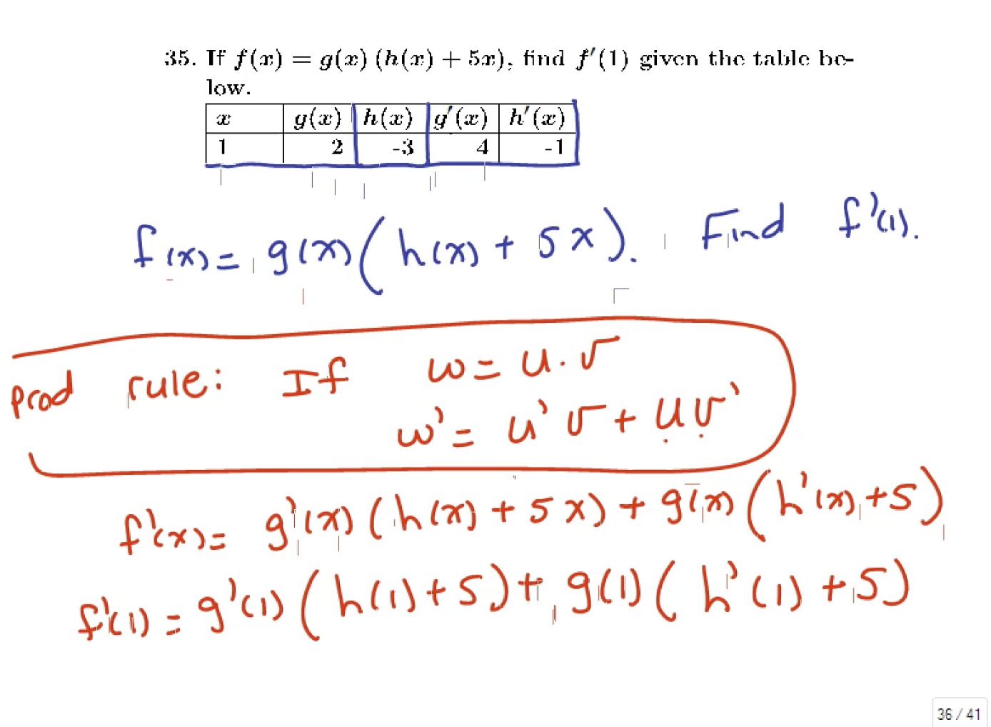 Review for the Common Exam: MATH 151 Exam 1 Review Problems 26-35