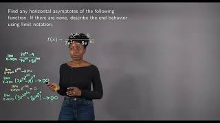 Horizontal Asymptote of a Fraction with Exponential Functions