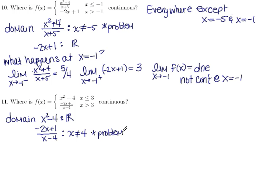 Continuity of Functions II: MATH 142