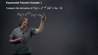 Derivatives of Exponential Functions Example 1