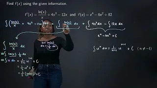 Finding the Function from Its Derivative Using u-Substitution