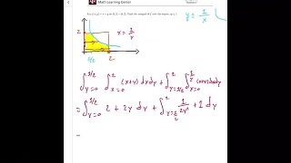 Splitting a Domain Into Two Pieces for a Double Integral