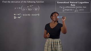 Using Log Properties to Simplify Before Taking the Derivative