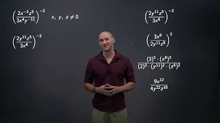 Properties of Power and Exponential Expressions Video 8