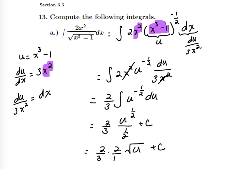 Integration by Substitution: MATH 151 Problems 13 & 14