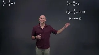 Solving Linear Equations Algebraically Video 2