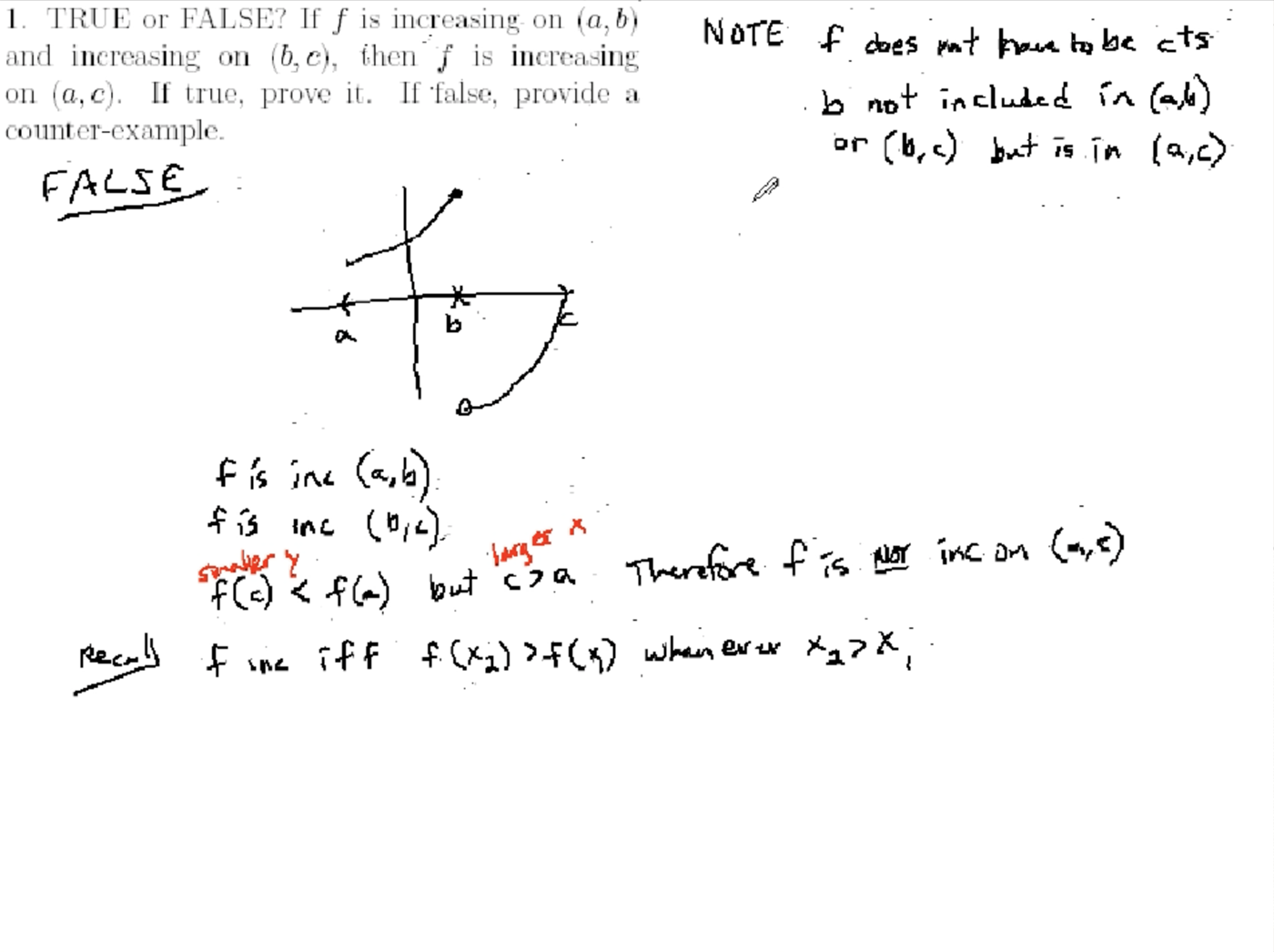 Studying the Shape of Curves: MATH 171 Problems 1-3