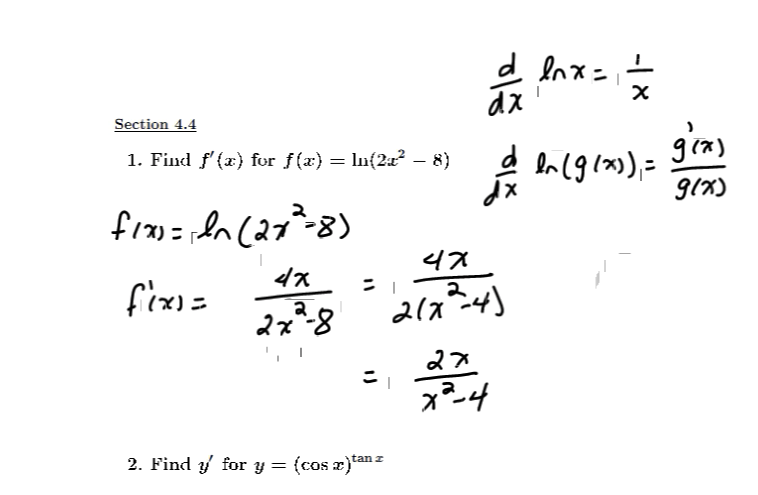 Review for the Common Exam: MATH 151 Exam 3 Review Problems 1-7