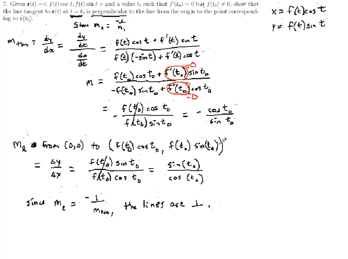 Derivatives and Applications: MATH 171 Problems 7 & 8