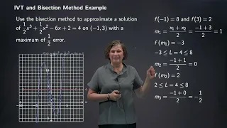 Intermediate Value Theorem and Bisection Method Example