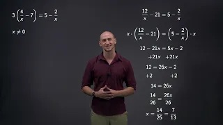 Solving Rational Equations Video 1