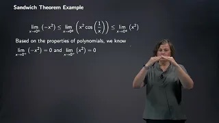 Sandwich Theorem Example