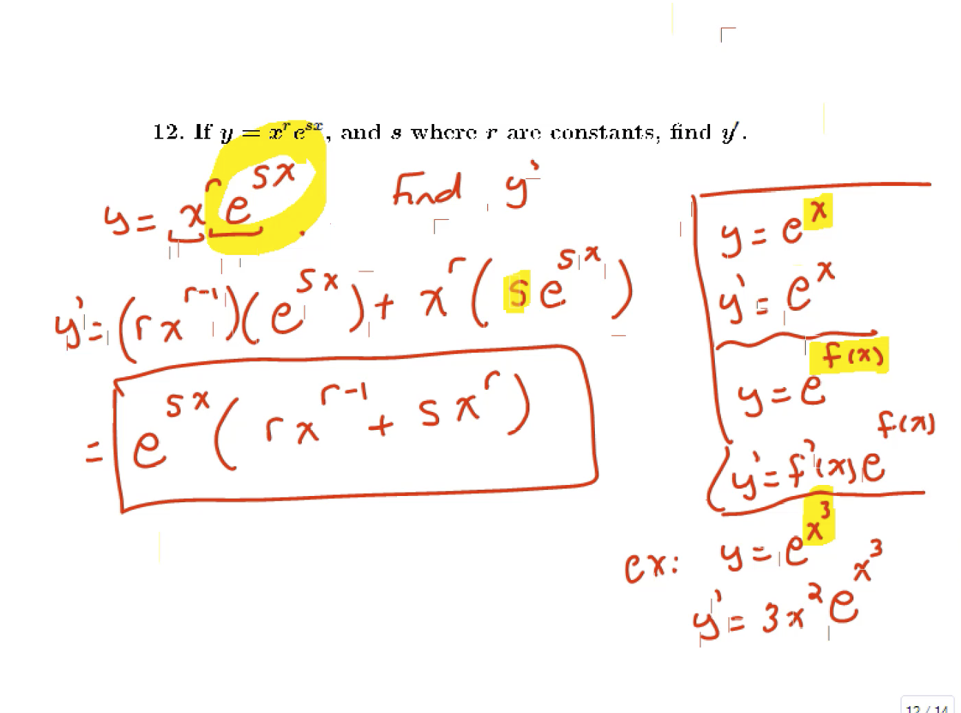 Approximations and Exponentials: MATH 151 Problems 7-14