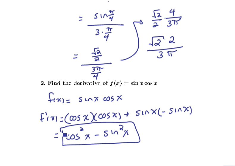 Review for the Common Exam: MATH 151 Exam 2 Review Problems 1-9