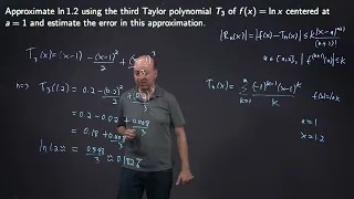 Approximation Using Taylor Polynomials Exercise thumbnail